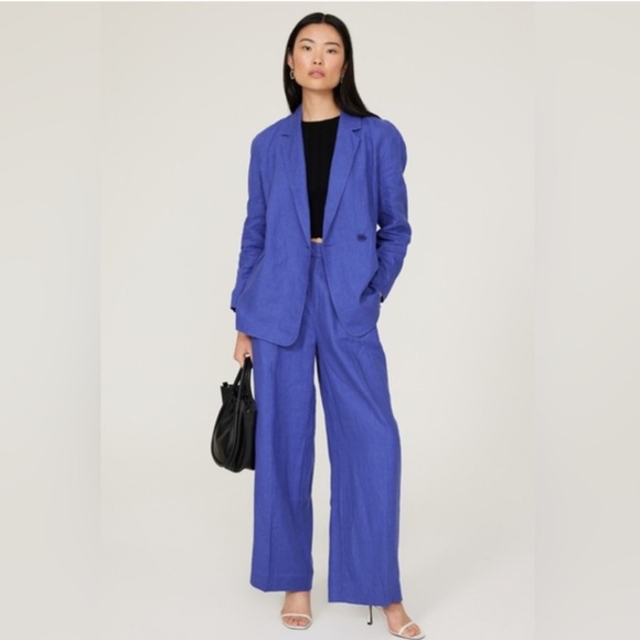 Madewell Double Breasted Linen Blazer - Picture 2 of 12